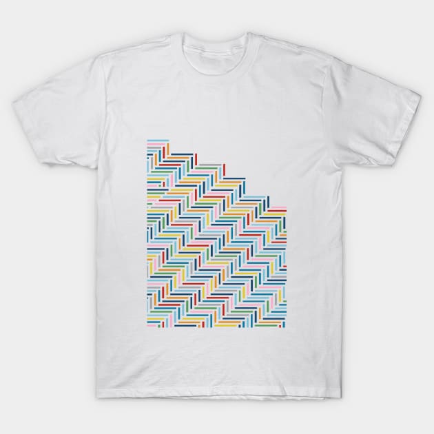 Herringbone Color Part T-Shirt by ProjectM